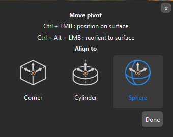 KeyShot mozgatás középpont