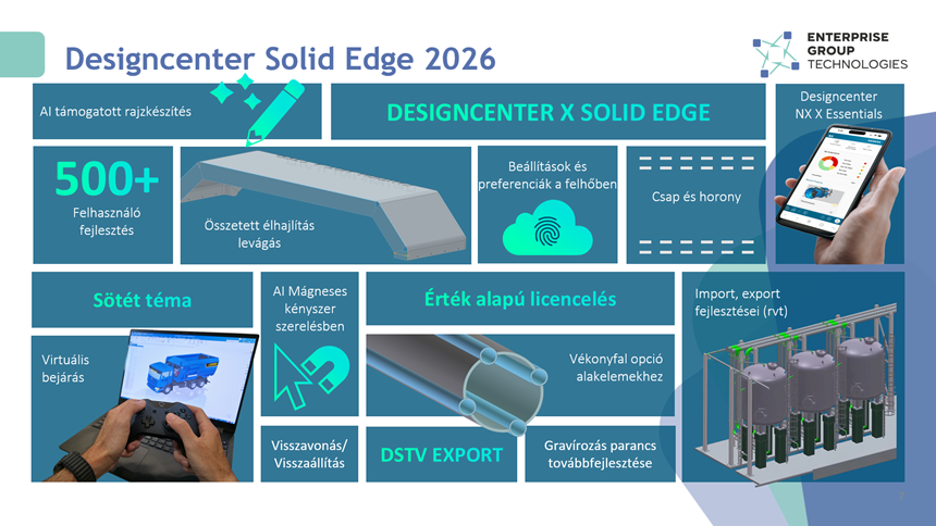 Solid Edge 2026 fejlesztesek